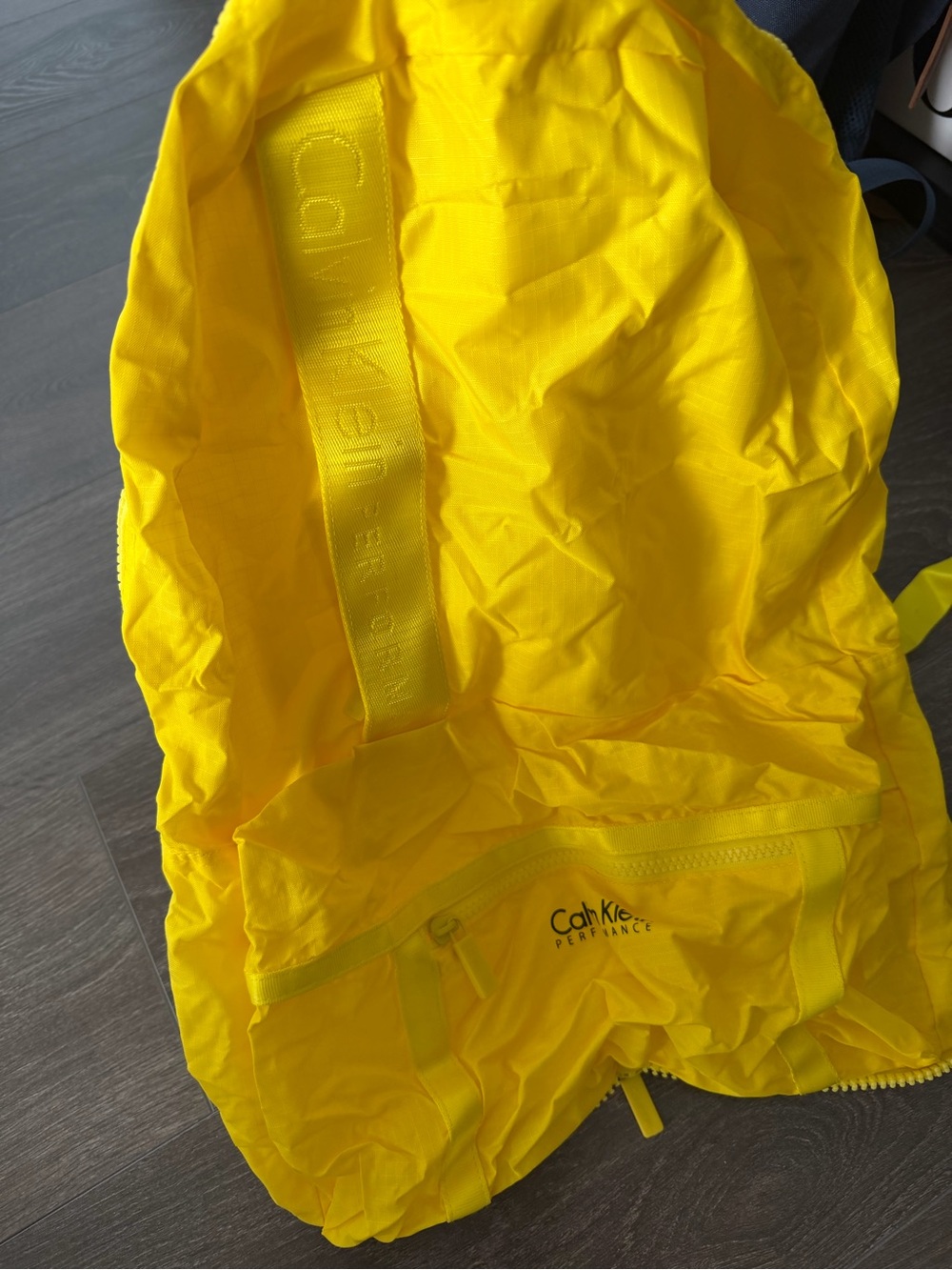 Calvin Klein Yellow Performance Backpack - Picture 2 of 6